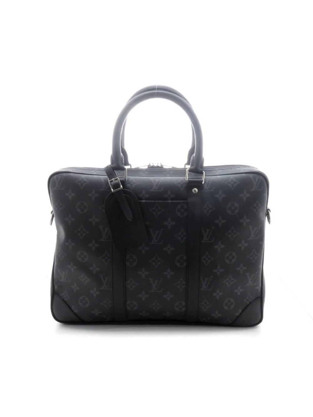 Louis Vuitton Porte Documents Voyage Mono Eclipse Monogram Black